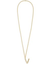 Roxanne Assoulin - Big Puffy Initial Necklace - Lyst