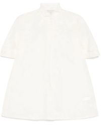 Shiatzy Chen - Blouse Met Mandarin-Kraag En Print - Lyst