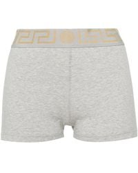 Versace - Shorts Met Greca-Tailleband - Lyst