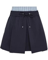 3.1 Phillip Lim - Double-Waistband Mini Skirt - Lyst