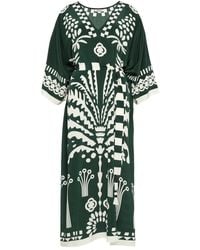 Eres - Holi Belted Printed Silk Crepe De Chine Cover-Up - Lyst