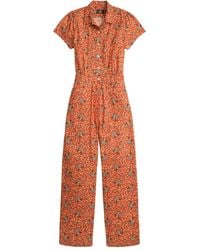 RRL - Floral-Print Jumpsuit - Lyst