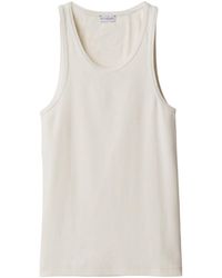 Burberry - Equestrian Knight Ribbed Vest Top - Lyst