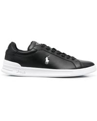 Polo Ralph Lauren - Embroidered-Pony Low-Top Sneakers - Lyst