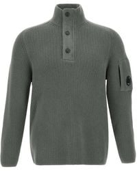 C.P. Company - Lens-Detail Ribbed Sweater - Lyst