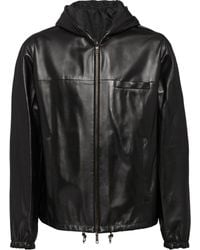 Prada - Reversible Nappa Leather Jacket - Lyst