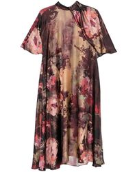 Antonio Marras - Floral-Print Tie-Neck Dress - Lyst