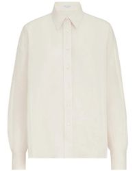 Brunello Cucinelli - Linen And Cotton Organza Shirt - Lyst