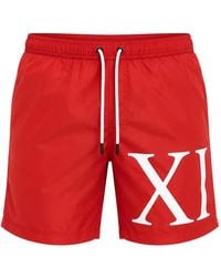 Bikkembergs - Logo-Print Swim Shorts - Lyst