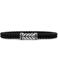 David Yurman - Sterling Chevron Braided Bracelet (6Mm) - Lyst