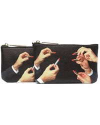 Seletti - Graphic-Print Textured Wallet - Lyst