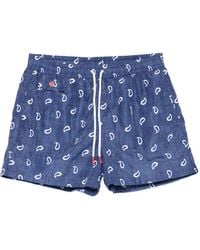 Kiton - Paisley-Print Swim Shorts - Lyst