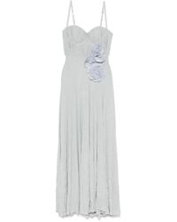 Elisabetta Franchi - Maxi Dress With Sweetheart Neckline - Lyst