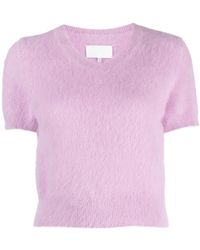 Maison Margiela - Short-Sleeve Knitted Top - Lyst