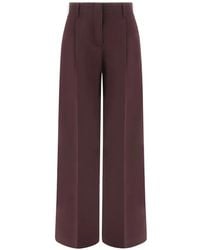 Paul & Shark - Pleated Wide-Leg Trousers - Lyst