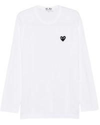 COMME DES GARÇONS PLAY - Heart-Patch Long-Sleeve T-Shirt - Lyst