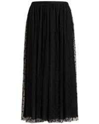 Alberta Ferretti - Tulle Midi Skirt - Lyst