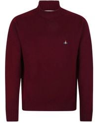 Vivienne Westwood - Gerippter Pullover mit Logo - Lyst