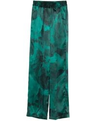 Kiton - Printed Silk Trousers - Lyst