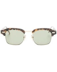 Thom Browne - Tortoiseshell-Effect Square-Frame Sunglasses - Lyst