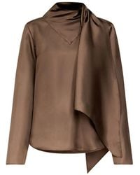 Loulou de Saison - Gala Silk-Twill Blouse - Lyst