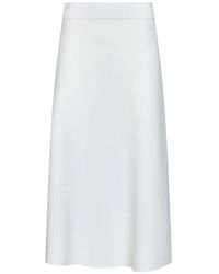 Max Mara - Milano-Knit Midi Flared Skirt - Lyst