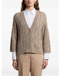 Peserico - Sequinned Cordonet Cardigan - Lyst