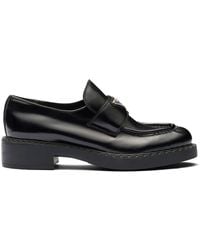 Prada - Leather Loafers - Lyst