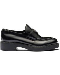 Prada - Leather Loafers - Lyst