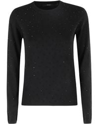 Seventy - Embellished Round-Neck Sweater - Lyst