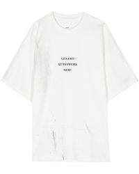 OAMC - T-shirt Scribble en coton biologique - Lyst