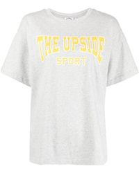 The Upside - T-shirt en coton biologique à logo imprimé - Lyst