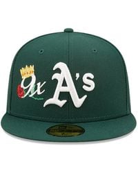 KTZ - Casquette 59Fifty Mlb Oakland Athletics Crown 9X Champs - Lyst