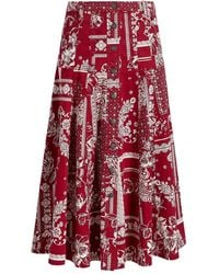 Cinq À Sept - Jupe À Motif Cachemire - Lyst