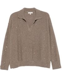 Antonelli - Pull Normandia À Sequins Et Col Polo - Lyst