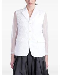 Comme des Garçons - Blazer mit semi-transparenten Einsätzen - Lyst