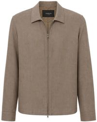 Tombolini - Zip-Up Collared Jacket - Lyst