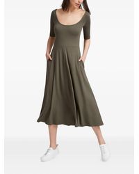 MARCELLA - Innogen Scoop-Neck Midi Dress - Lyst