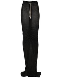 Rick Owens - Edfu Drawstring Slit Skirt - Lyst