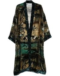 Pierre Louis Mascia - Landscape-Print Velvet Coat - Lyst
