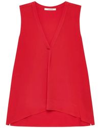 Maliparmi - Pleated V-Neck Top - Lyst
