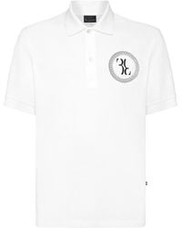 Billionaire - Logo-Embroidered Cotton Polo Shirt - Lyst