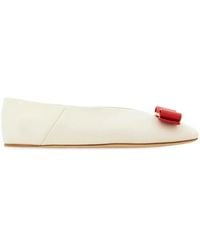 Ferragamo - Vara Bow Ballet Flat - Lyst