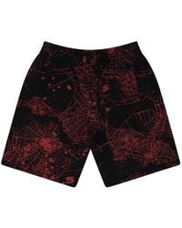 Sp5der - Web-Print Shorts - Lyst