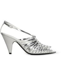 Sergio Rossi - Wovenia Strappy Sandals - Lyst