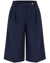 ViCOLO - Pleated Tailored Knee-Length Shorts - Lyst
