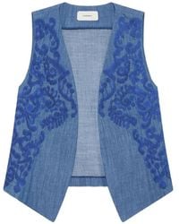 Maliparmi - Ikat On Chambray Vest - Lyst