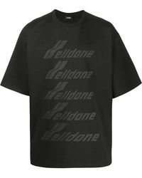we11done - Oversized Logo-Print T-Shirt - Lyst
