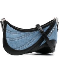 Mugler - Small Spiral Curve 01 Denim Bag - Lyst