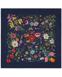 Gucci - Floral-print Silk Scarf - Lyst